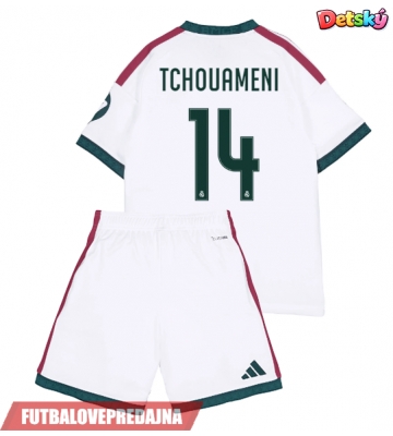 Lacne Dětský Futbalové dres Real Madrid Aurelien Tchouameni #14 2026-27 Krátky Rukáv - Domáci (+ trenírky)